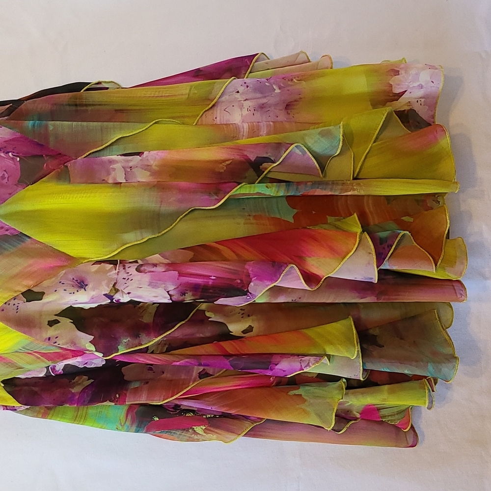 Signature Colorful Ruffle Dress, Large - Picture 2 of 12